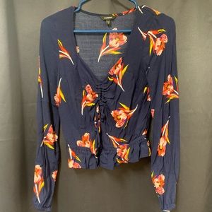 Express Long Sleeve Topical Top XS